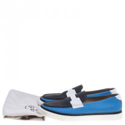Hermes Multicolor Leather Loafers Size 43