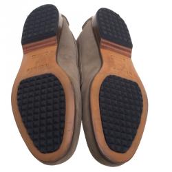 Hermes Beige Suede Keep Moccasins Size 43.5