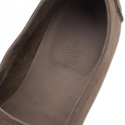 Hermes Beige Suede Keep Moccasins Size 43.5