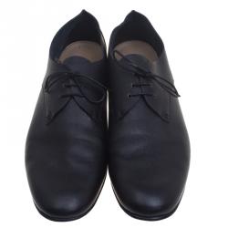 Hermes Black Leather Kent Derby Size 44
