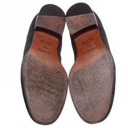 Hermes Grey Suede Napoli Lace Up Oxfords Size 43.5