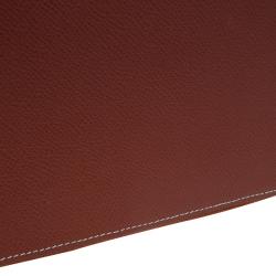 Hermes Brown Leather Silky daily Globe-Trotter Agenda