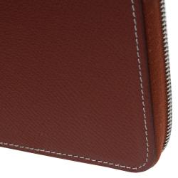 Hermes Brown Leather Silky daily Globe-Trotter Agenda