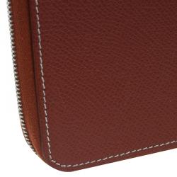 Hermes Brown Leather Silky daily Globe-Trotter Agenda