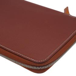 Hermes Brown Leather Silky daily Globe-Trotter Agenda