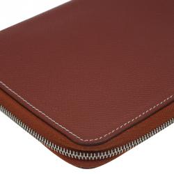 Hermes Brown Leather Silky daily Globe-Trotter Agenda