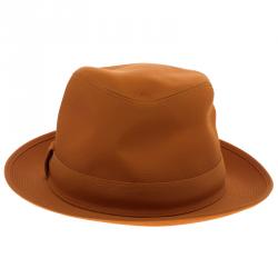 Hermes Saffron Funk Fedora Hat ( Size 59 )