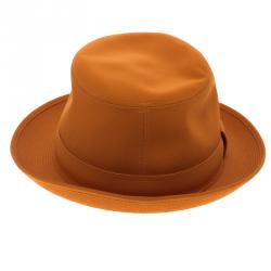 Hermes Saffron Funk Fedora Hat ( Size 59 )