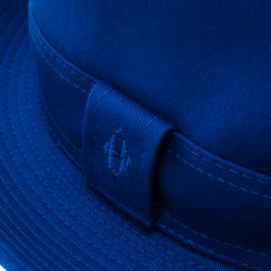 Pre Owned Hermes Blue Cotton H Embroidered Funky Fedora Hat ( Size 58 )