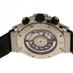 Hublot Black 18K Rose Gold and Stainless Steel Super B Flyback Men's Wristwatch 42MM