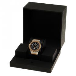 Hublot Black 18K Rose Gold and Stainless Steel Super B Flyback Men's Wristwatch 42MM