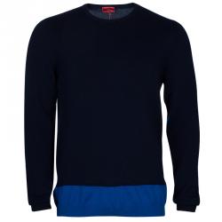 Hugo by Hugo Boss Men's Navy Blue Sweater Size XL