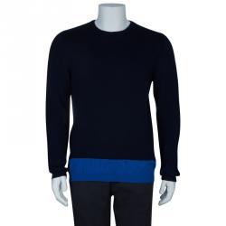 Hugo by Hugo Boss Men's Navy Blue Sweater Size XL