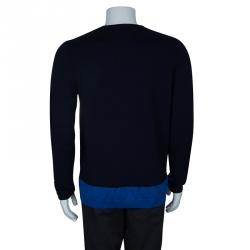 Hugo by Hugo Boss Men's Navy Blue Sweater Size XL