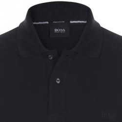 Pre Owned Boss by Hugo Boss Black Pima Cotton Short Sleeve Polo Shirt L