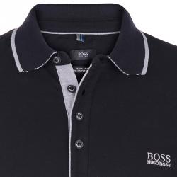 Pre Owned Boss by Hugo Boss Black Cotton Logo Short Sleeve Polo Shirt XL