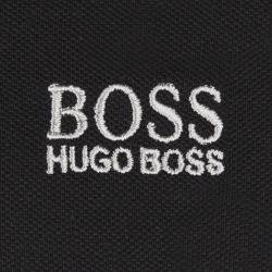 Pre Owned Boss by Hugo Boss Black Cotton Logo Short Sleeve Polo Shirt XL