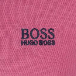 Boss by Hugo Boss Pink Cotton Logo Short Sleeve Polo Shirt XL