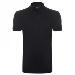 Pre Owned Boss by Hugo Boss Black Pima Cotton Short Sleeve Polo Shirt XL