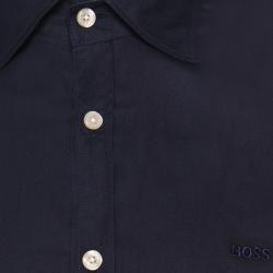 Pre Owned Boss by Hugo Boss Navy Blue Long Sleeve Shirt XXL