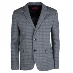 Hugo by Hugo Boss Grey Quilted Arwido Blazer M