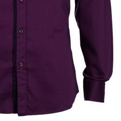 Pre Owned Just Cavalli Men's Purple Cotton Shirt L