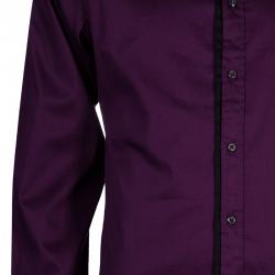 Pre Owned Just Cavalli Men's Purple Cotton Shirt L