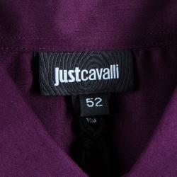 Pre Owned Just Cavalli Men's Purple Cotton Shirt L