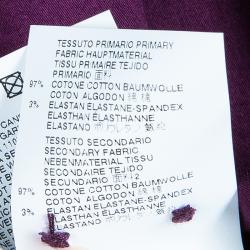 Pre Owned Just Cavalli Men's Purple Cotton Shirt L