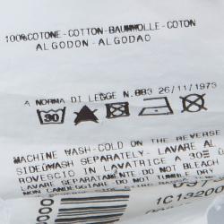 Pre Owned Just Cavalli White Cotton Jacquard Long Sleeve Button Front Shirt XXXL