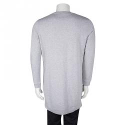 Pre Owned Kenzo Grey Tiger Embroidered Motif Sweatshirt XL