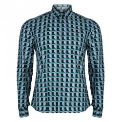 Pre Owned Kenzo Men's Multicolor Print Shirt M