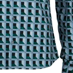 Pre Owned Kenzo Men's Multicolor Print Shirt M