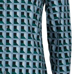 Pre Owned Kenzo Men's Multicolor Print Shirt M