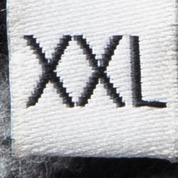 Pre Owned Kenzo Black Striped Knit Embroidered Tiger Motif Sweatshirt XXL