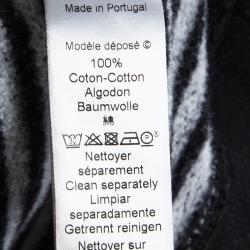 Pre Owned Kenzo Black Striped Knit Embroidered Tiger Motif Sweatshirt XXL