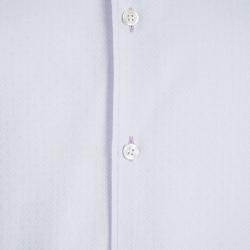 Pre Owned Kenzo Lilac Textured Cotton Comfort Fit  Long Sleeve Button Front Shirt 4XL