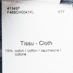 Pre Owned Kenzo Navy Blue Contrast Collar Printed Button Down Shirt XL