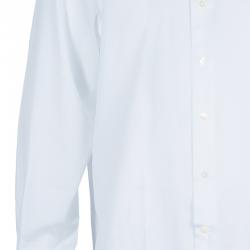 Pre Owned Lanvin White Cotton Classic Collar Shirt L
