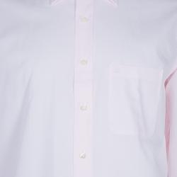 Pre Owned Lanvin Men's Pink Cotton Classic Collar Shirt L