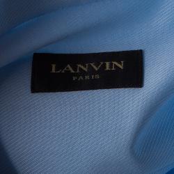 Pre Owned Lanvin Light Blue Cotton Classic Collar Shirt L