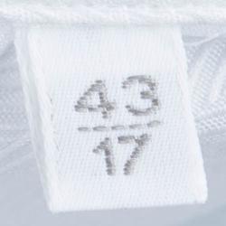 Pre Owned Lanvin White Herringbone Cotton Long Sleeve Button Front Shirt L