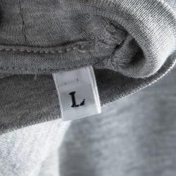 Pre Owned Lanvin Printed Grey Jersey Tarantula Print Crew Neck T-Shirt L