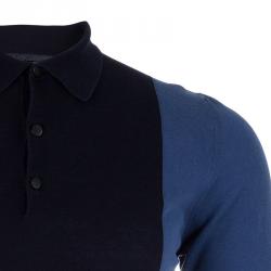 Pre Owned Lanvin Men's Blue Polo Shirt S