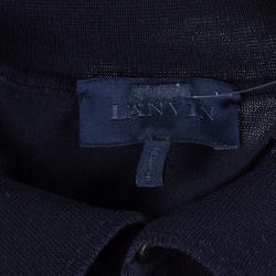 Pre Owned Lanvin Men's Blue Polo Shirt S