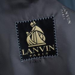 Lanvin Men's Gray Silk Double Breasted Suit XL