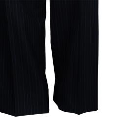 Pre Owned Lanvin Men's Black Striped Suit M