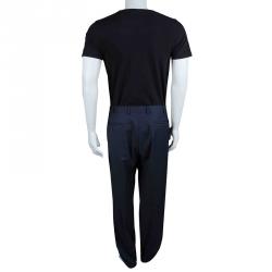 Pre Owned Lanvin Blue Wool Trousers XXL
