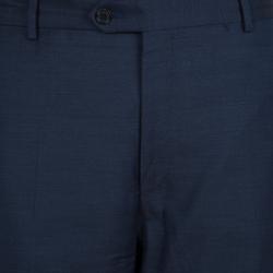 Pre Owned Lanvin Blue Wool Trousers XXL