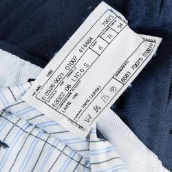 Pre Owned Lanvin Blue Wool Trousers XXL